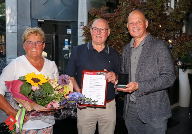 Vrijwilligerspenning voor de heer Harrie Wilbers
