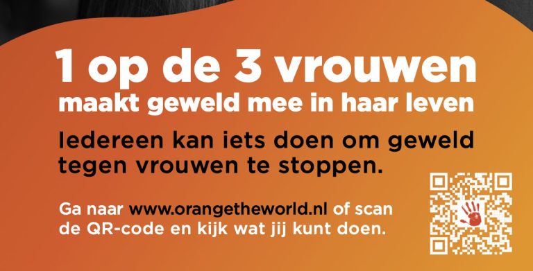 Soroptimistclub Helmond-Peelland kleurt oranje om aandacht te vragen voor de strijd tegen geweld tegen vrouwen.