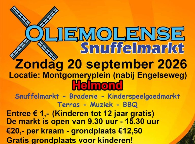 Voorbereidingen Oliemolense Snuffelmarkt in volle gang