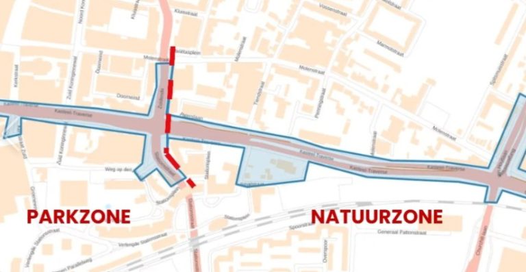 Binnenkort krijgt de Kasteel-Traverse haar definitieve, groene uitstraling.